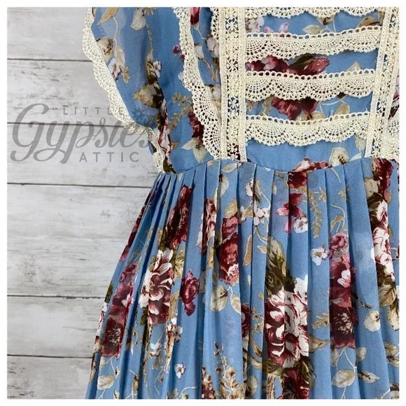 Entro Old Country Roses Farmhouse Mini Dress - Picture 8 of 12